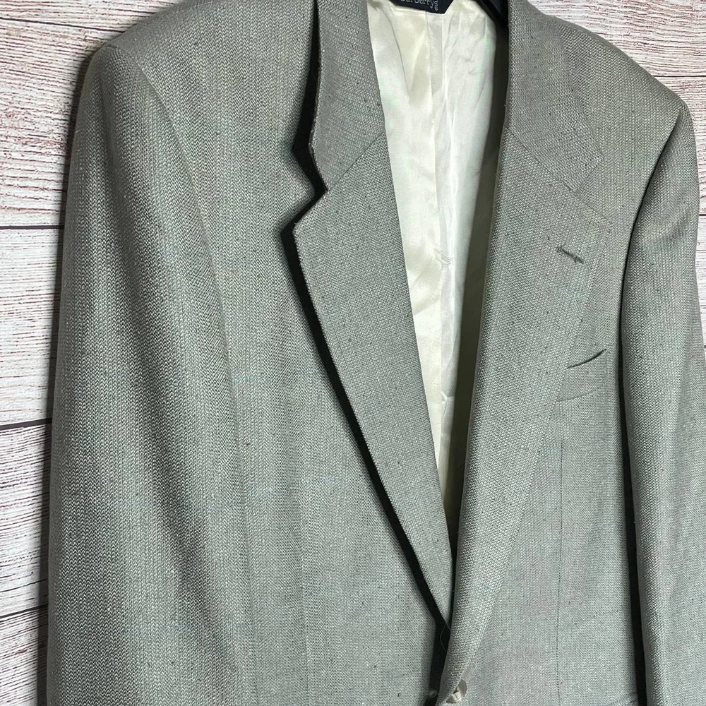 Burberry Burberrys London Vintage Men's Button Blazer Jacket